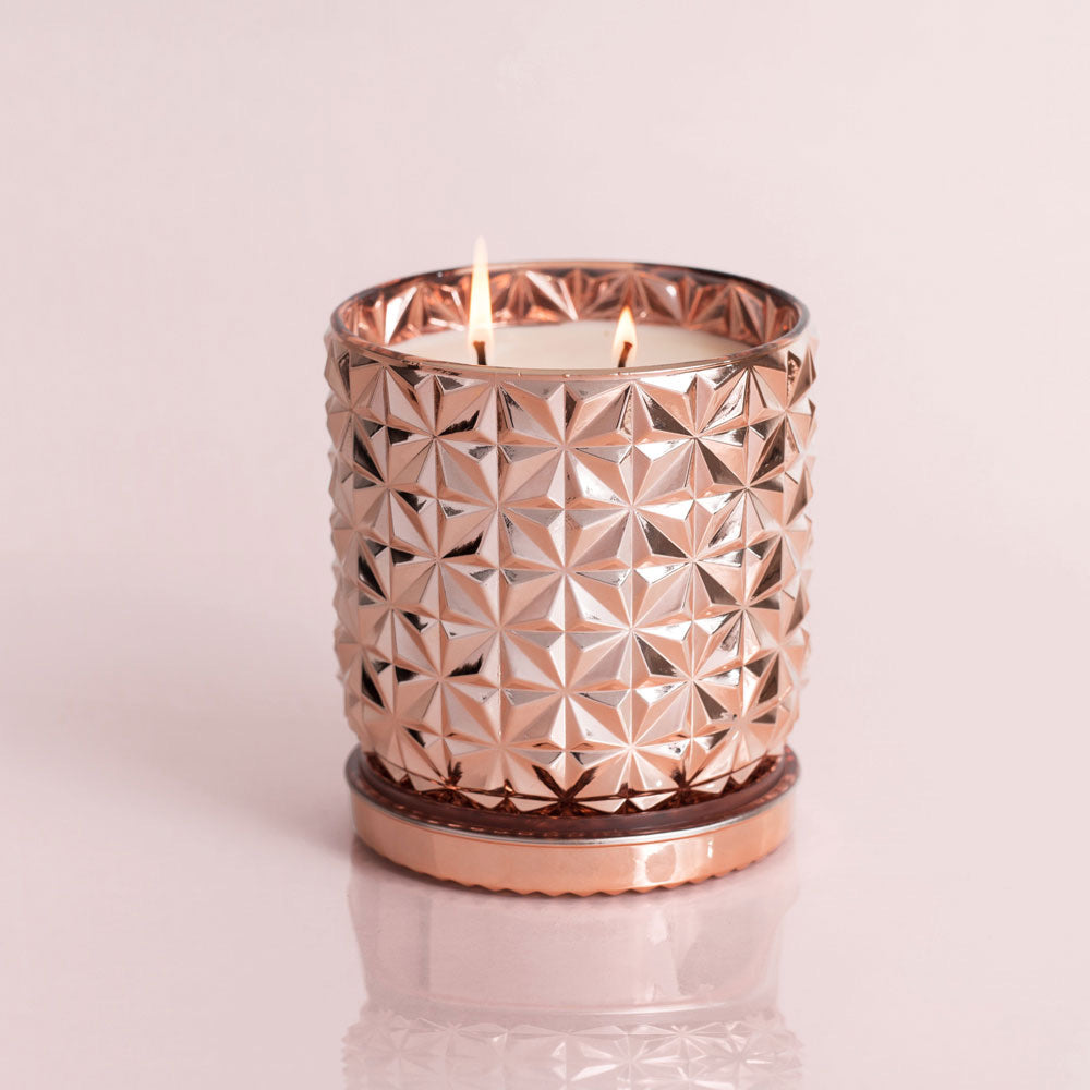 Pink Grapefruit & Prosecco Gilded Faceted Jar Candle 11 oz